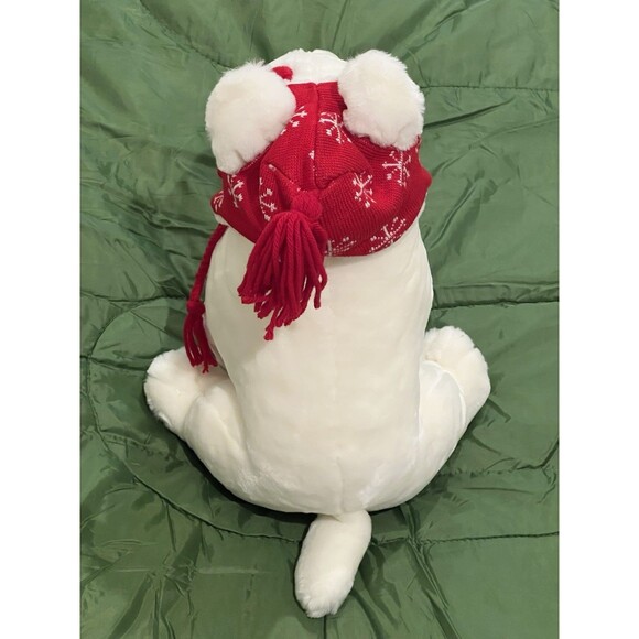 Vintage Target Bullseye Dog Plush 14" Tall Christmas Holiday Bull Terrier 2001 - Picture 3 of 11